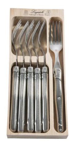 Laguiole Gaffel Bestiksæt - 6 Dele